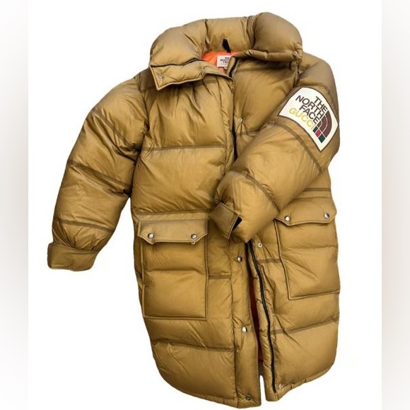 Authentic The North Face X Gucci Long Padded Down Coat Jacket - Picture 2 of 3